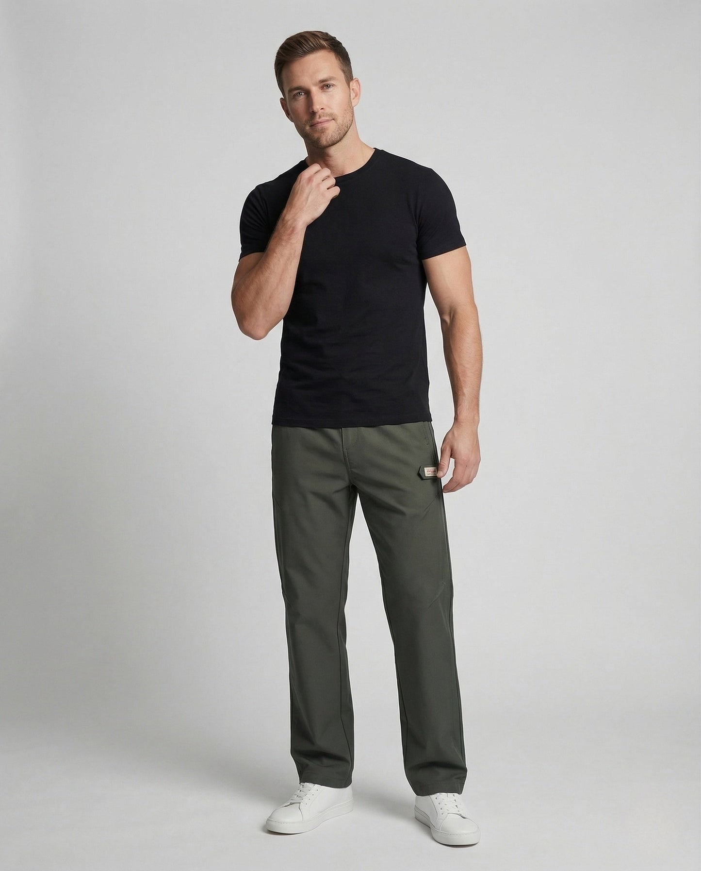 Herren Cargohose Gerade mit Utility-Tasche - Norvielle