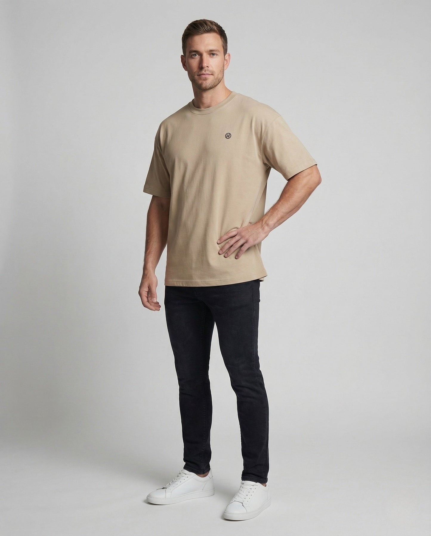 Herren T-Shirt Oversize Baumwollmix - Norvielle