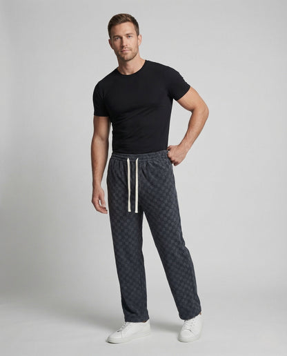 Herren Karohose Jacquard Kordelzug - Norvielle