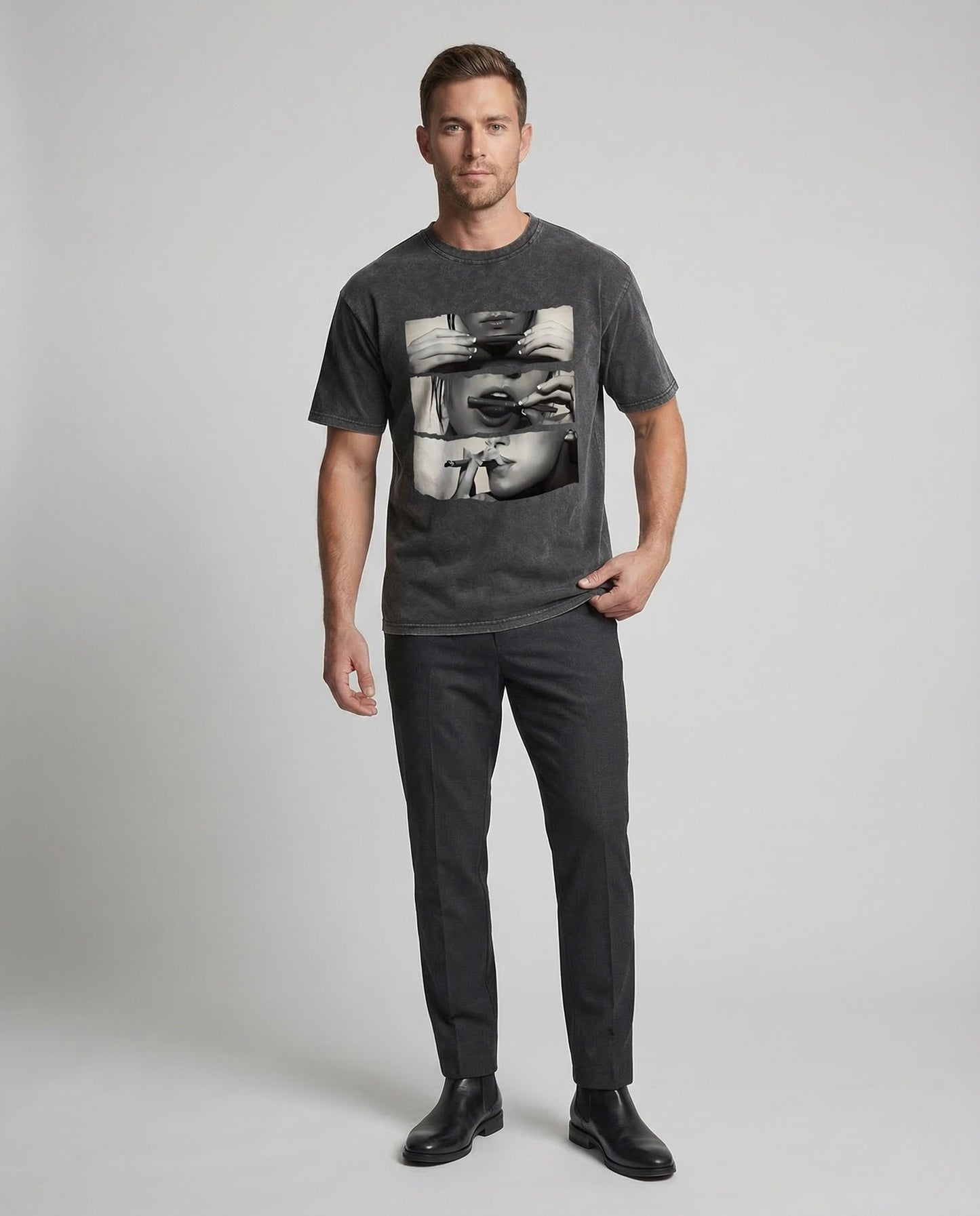 Unisex Oversize T-Shirt Fotoprint aus Baumwolle - Norvielle