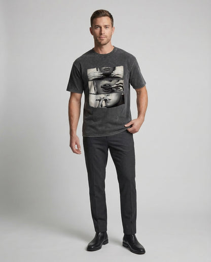 Unisex Oversize T-Shirt Fotoprint aus Baumwolle - Norvielle