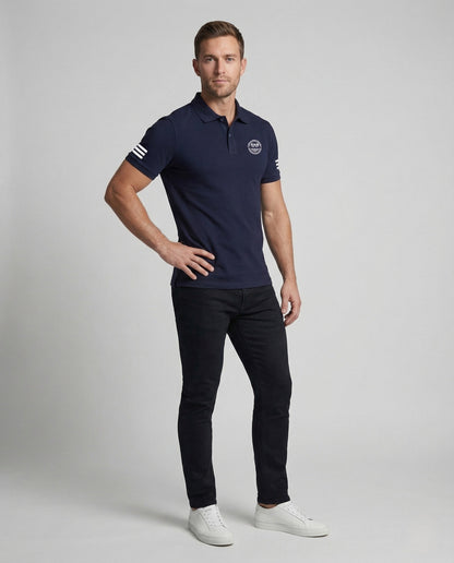 Herren Kurzarm Poloshirt mit Logostickerei - Norvielle