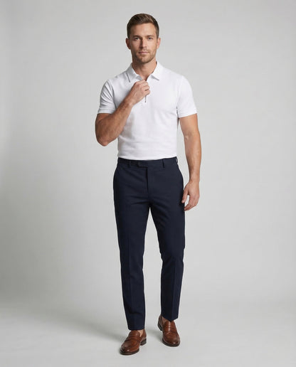 Herren Polo Kurzarm Slim Fit Reißverschluss - Norvielle