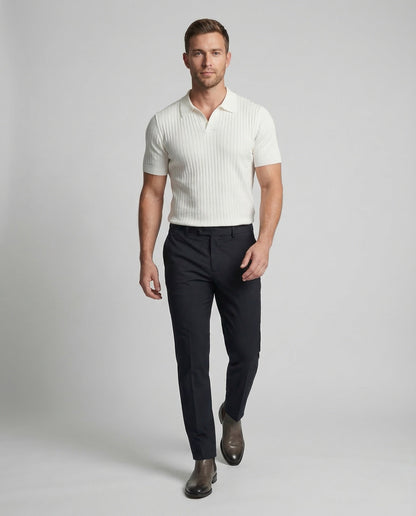 Herren Polo Kurzarm Feinstrick - Norvielle