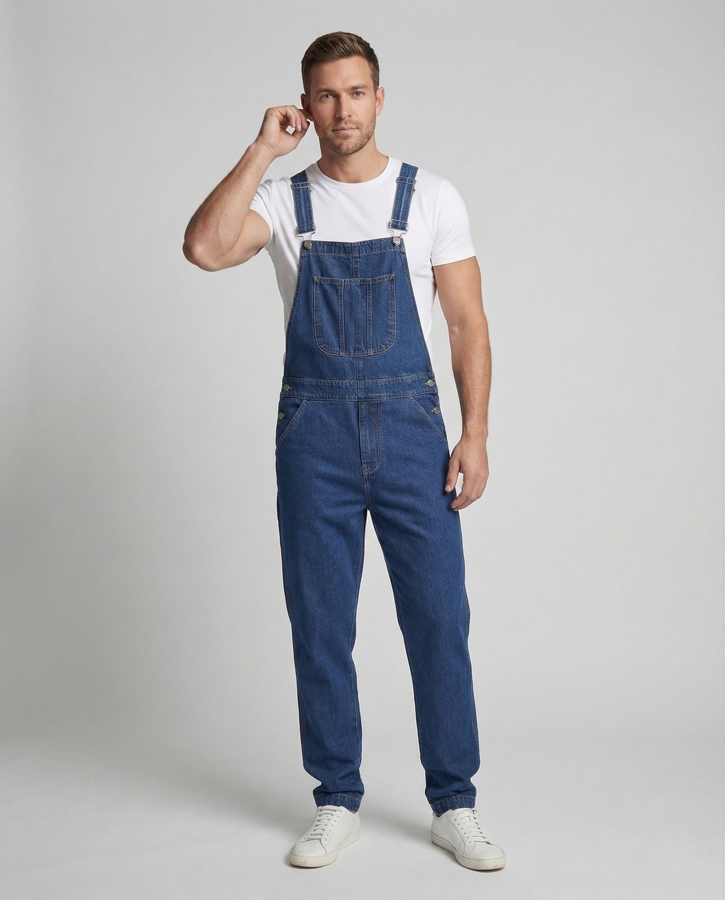 Herren Latzhose Jeans Verstellbare Träger - Norvielle