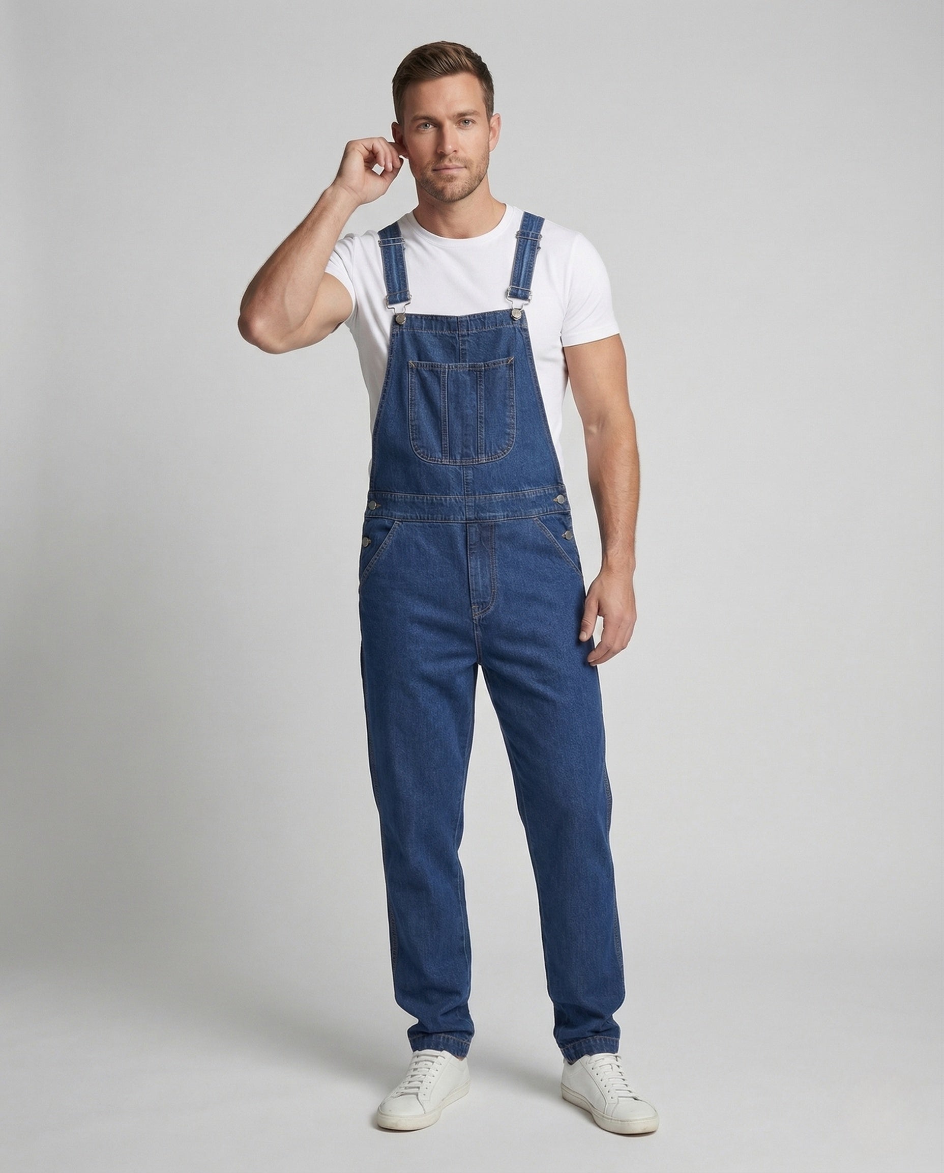 Herren Latzhose Jeans Verstellbare Träger - Norvielle