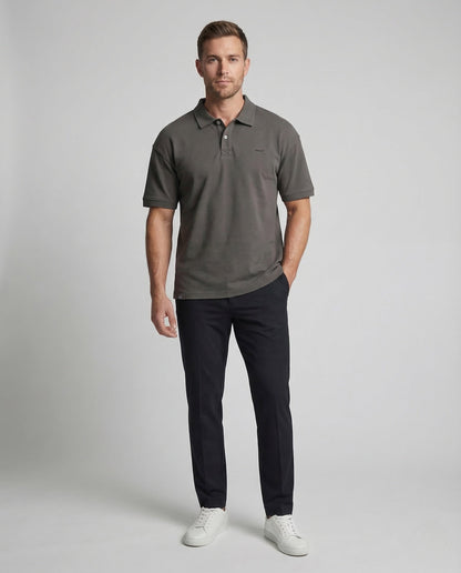 Herren Polo Oversize Baumwollmix - Norvielle