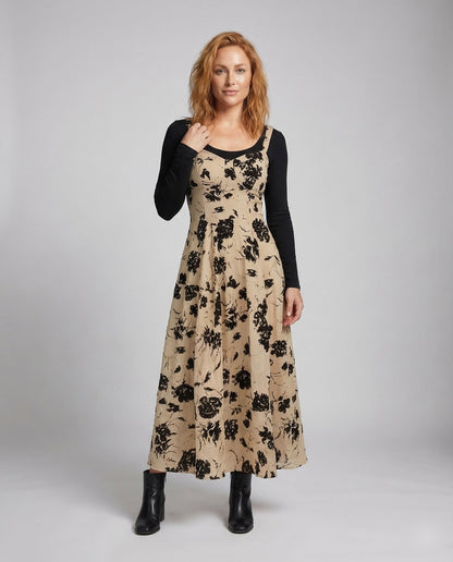 Damen Abendkleid A-Linie Korsett Blumenstickerei - Norvielle