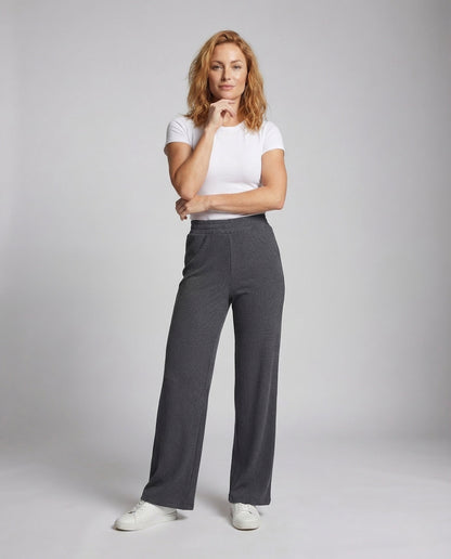 Damen Strickhose High Waist Ripp - Norvielle