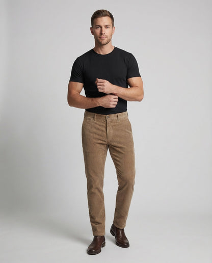 Herren Cordhose Mit Thermofutter Breite Passform - Norvielle