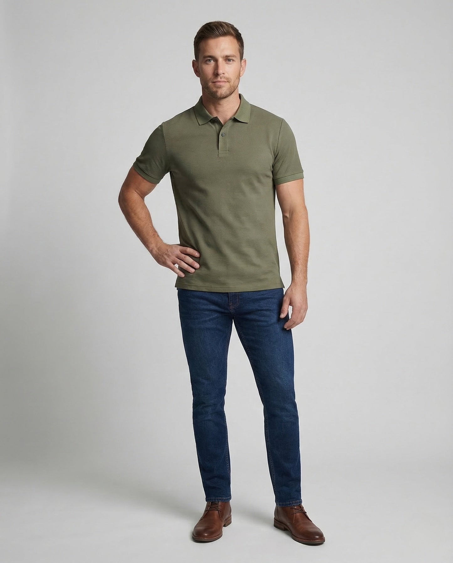 Herren Poloshirt Kurzarm Strukturweiß kann besser wie folgt - Norvielle