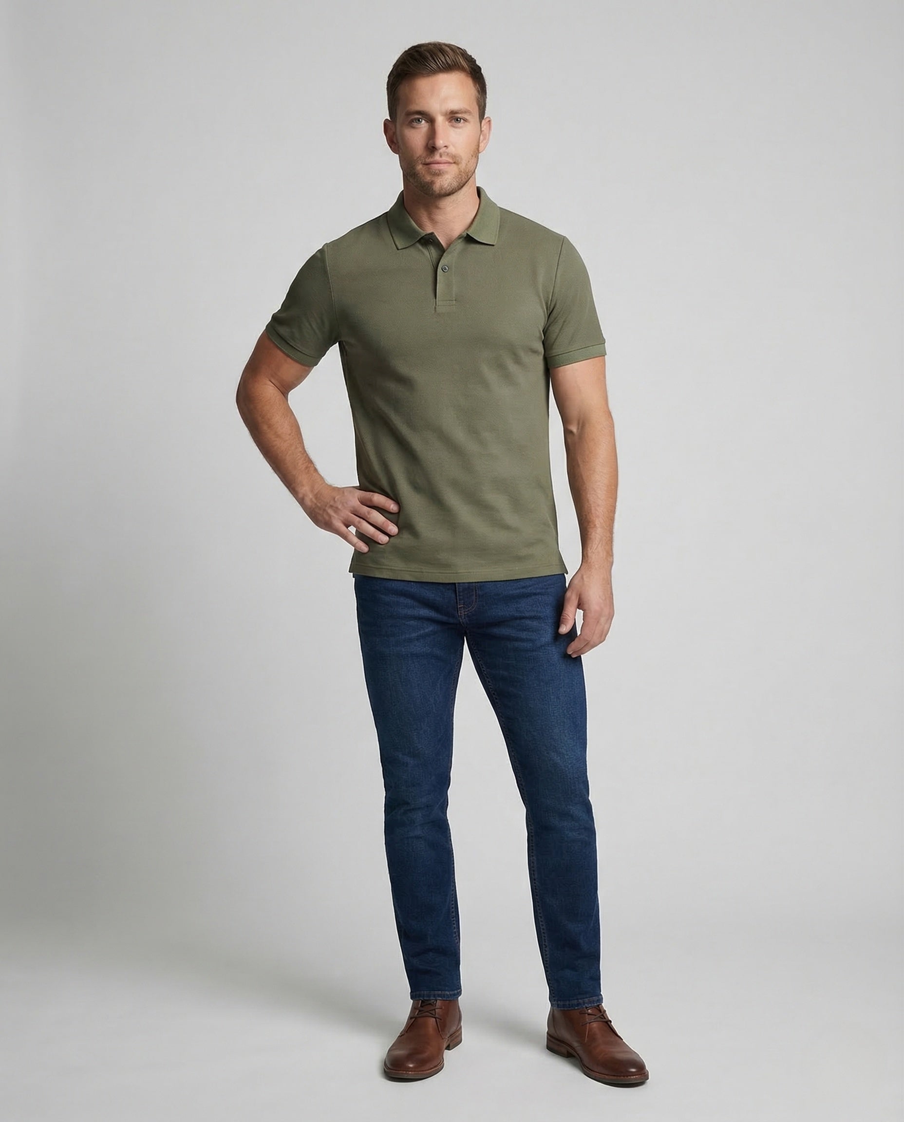 Herren Poloshirt Kurzarm Strukturweiß kann besser wie folgt - Norvielle