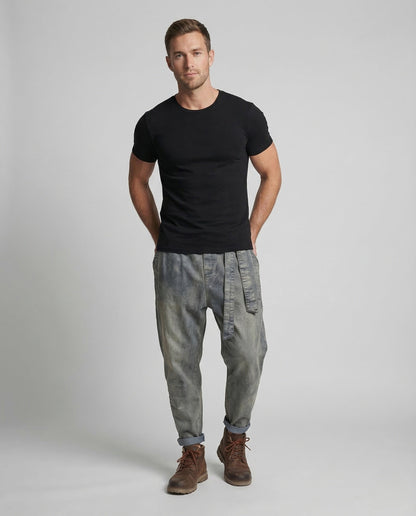 Herren Haremshose Denim Kordelbund - Norvielle