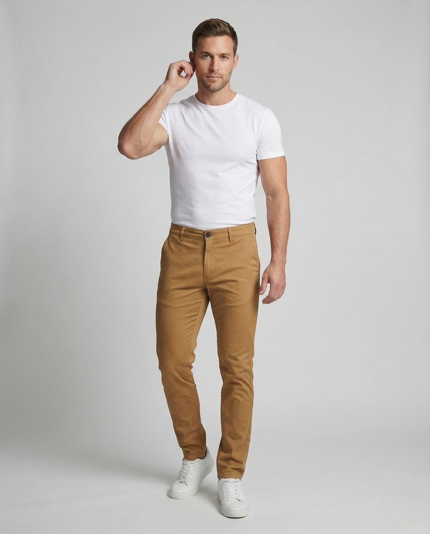 Herren Slimfit Chinohose Stretch - Norvielle