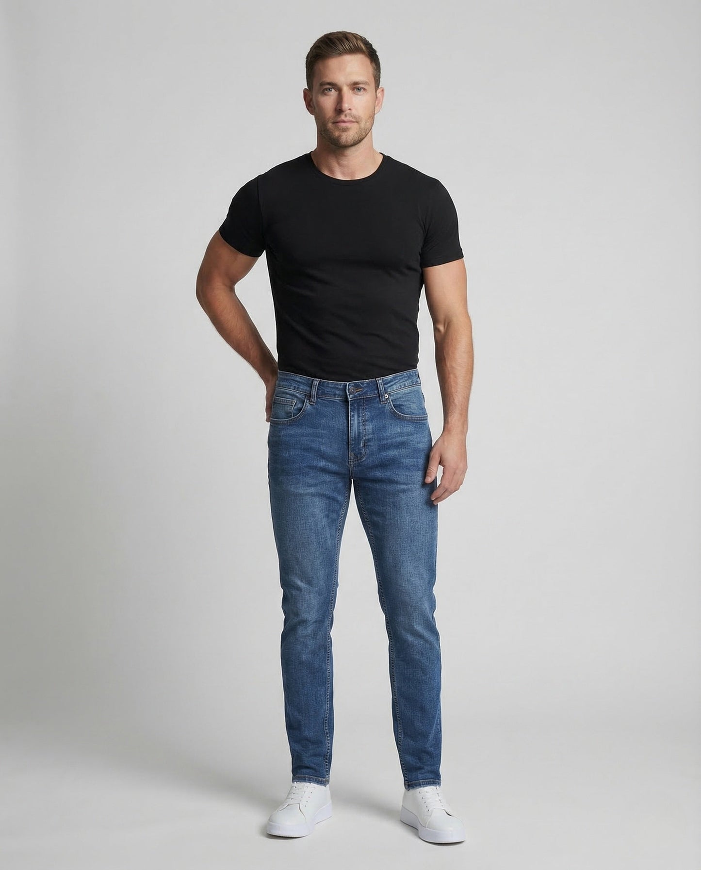 Herren Slimfit Jeans Gerade - Norvielle