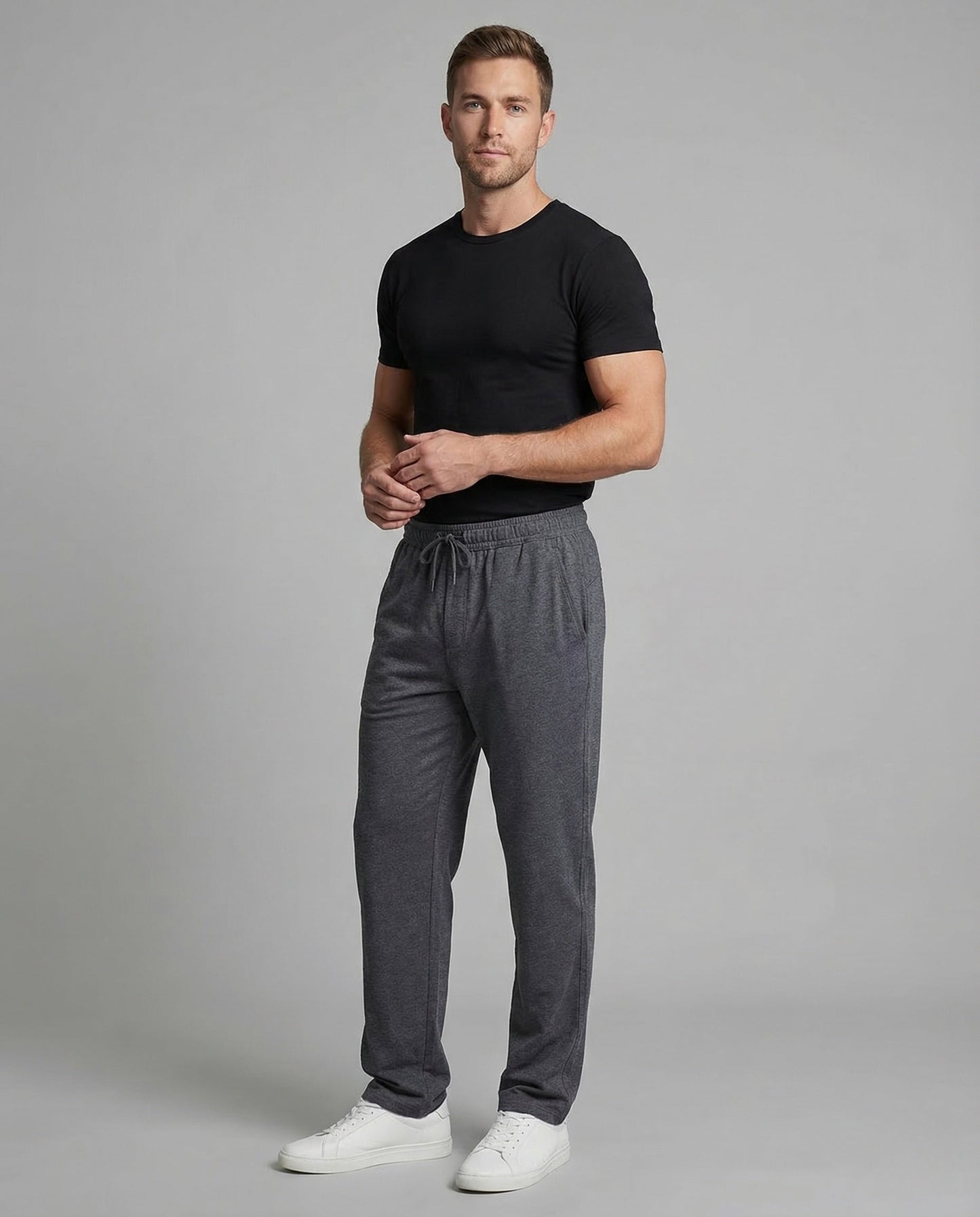 Herren Freizeithose Elastikbund Weit - Norvielle