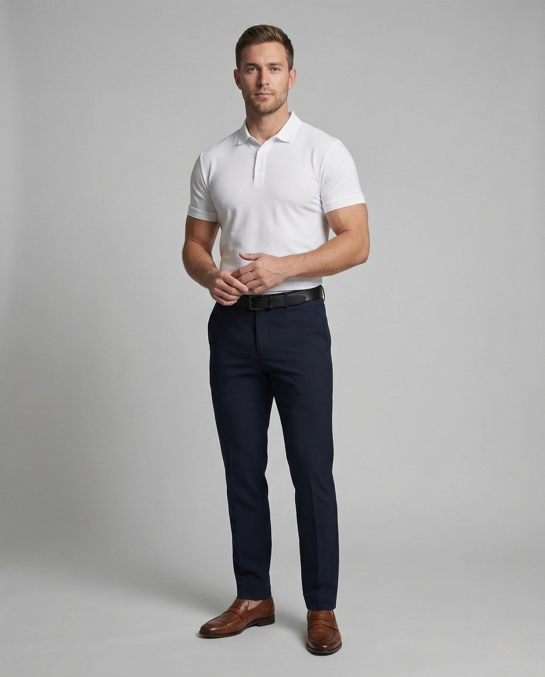 Herren Poloshirt Slim Fit Piqué - Norvielle