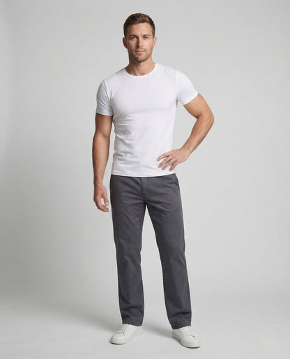 Herren Chino Hose Baumwolle Elastikbund - Norvielle