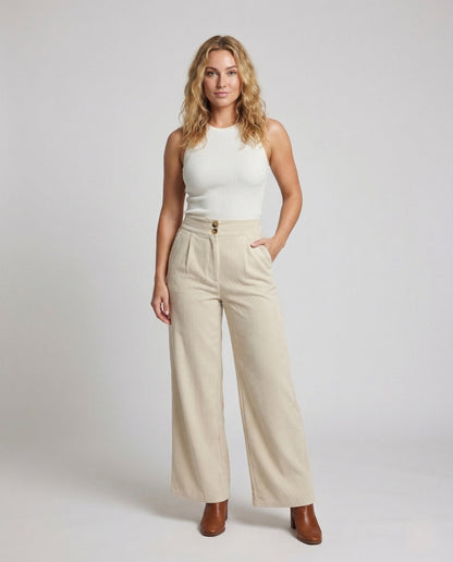 Damen Culotte Feinripp Knopfleiste - Norvielle