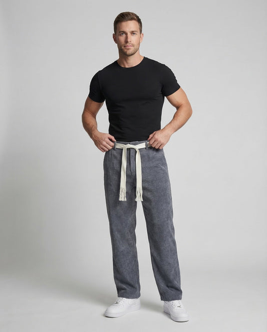 Herren Cordhose Weit Bein Gerade - Norvielle