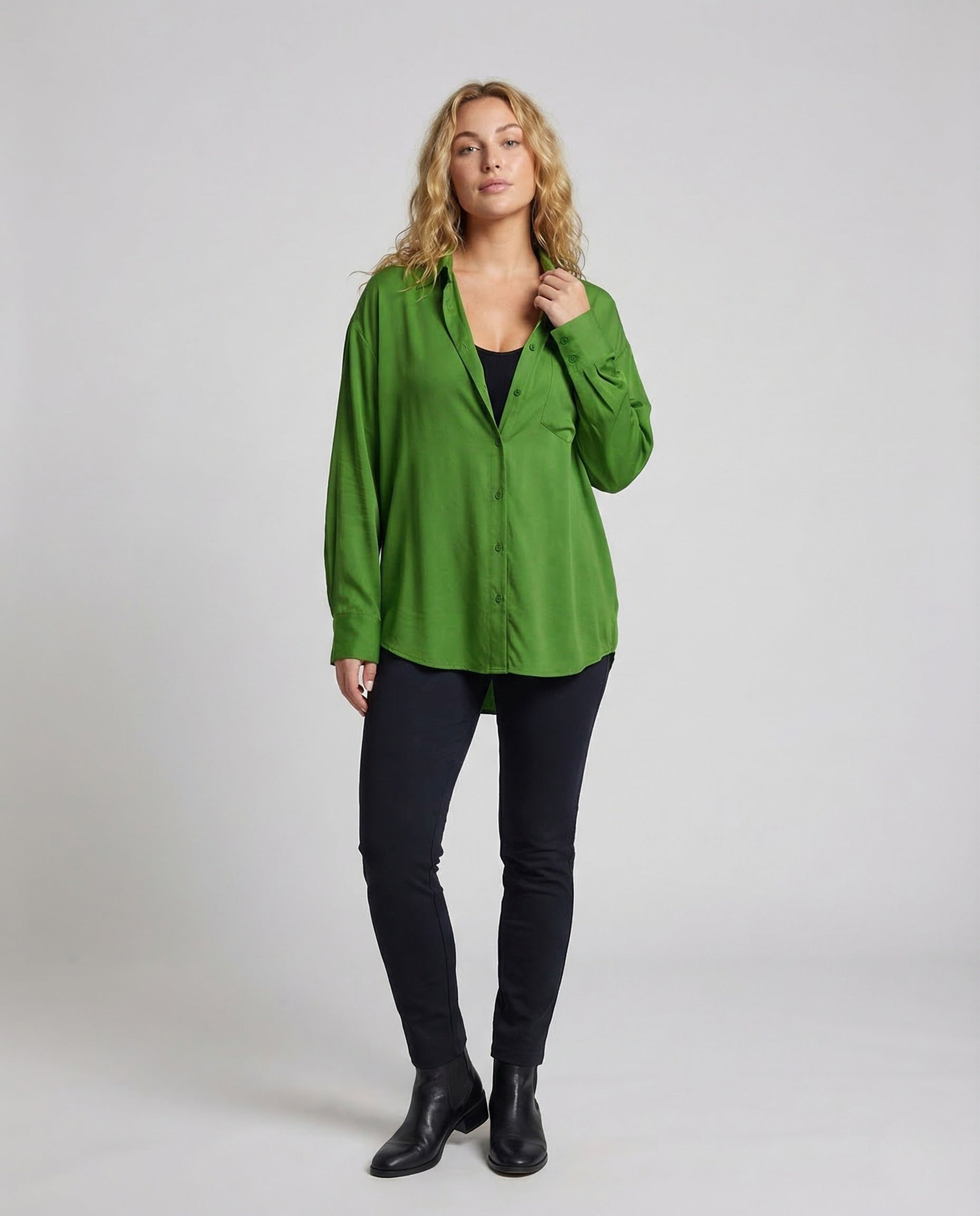 Damen Seidenbluse Weit - Norvielle