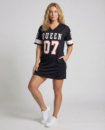 Damen Sport Minikleid Jerseydruck - Norvielle