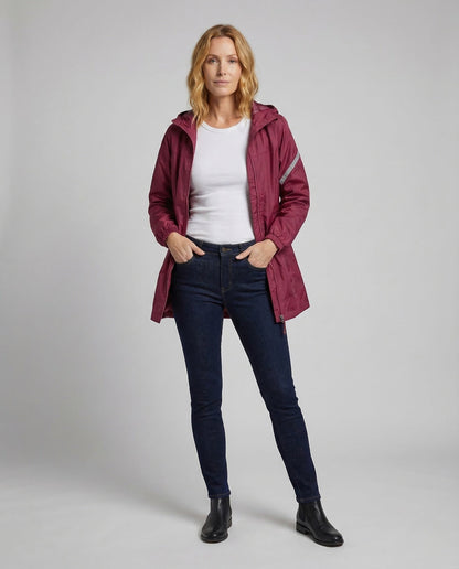 Unisex Regenjacke Wasserdicht mit Kapuze und Reflektoren - Norvielle