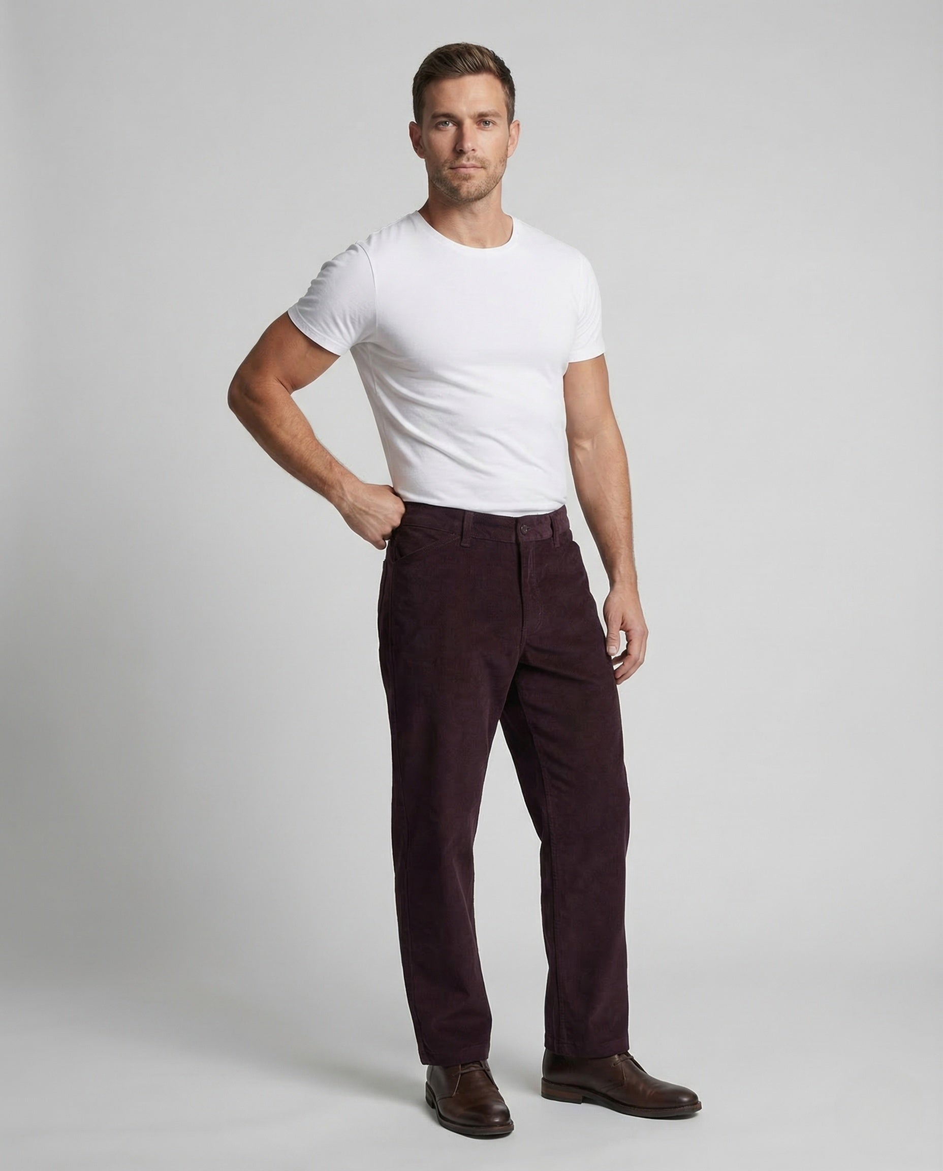 Herren Cordhose mit Beintasche - Norvielle