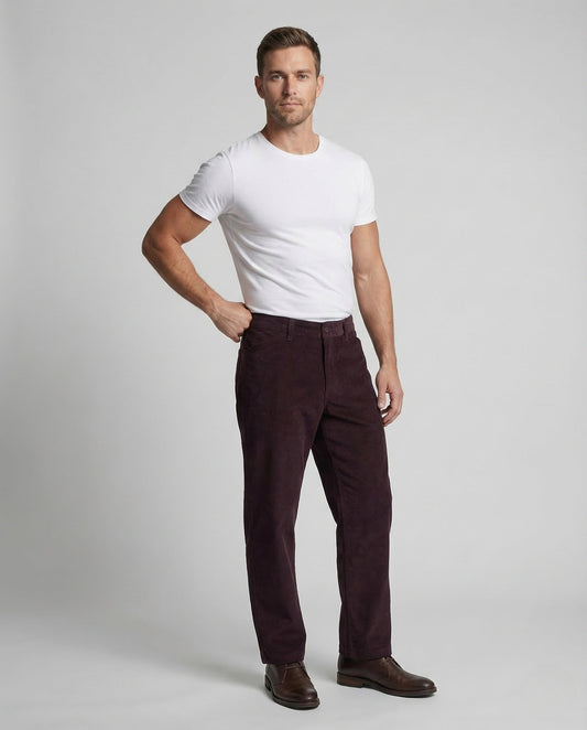 Herren Cordhose mit Beintasche - Norvielle