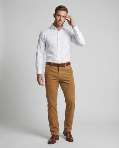 Herren Slim-Fit Cordhose Gerade - Norvielle