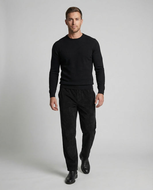 Herren Cordhose Elastikbund Weit - Norvielle