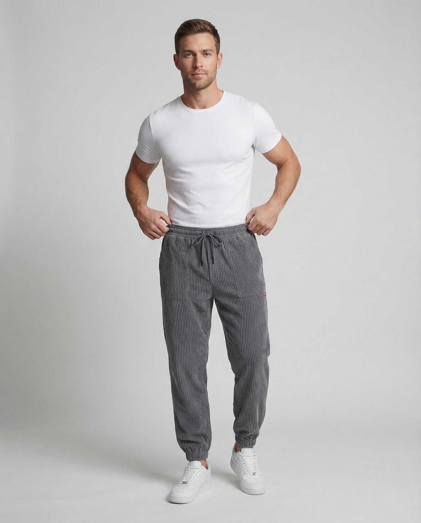 Unisex Cordhose Baggy Elastikbund - Norvielle