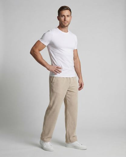Unisex Cordhose Weit Cordelzug Saum - Norvielle