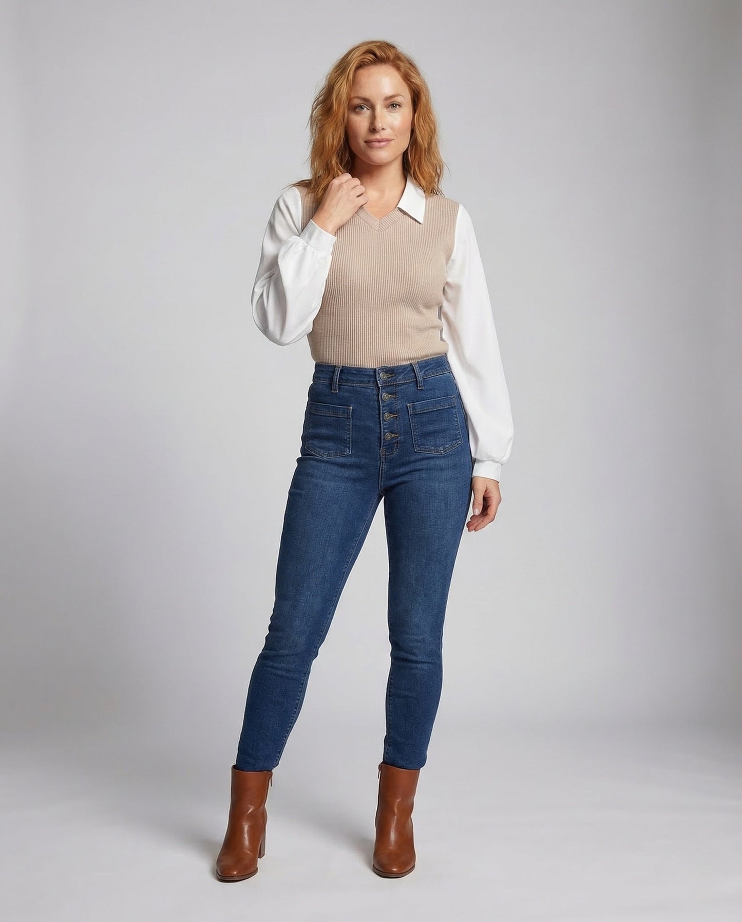 Damen Ripp Oberteil Chiffon Ärmel - Norvielle