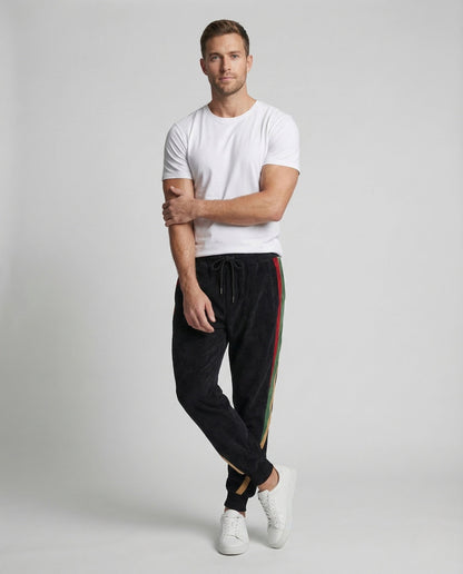 Herren Cordhose Jogginghose Streifen Tunnelzug - Norvielle