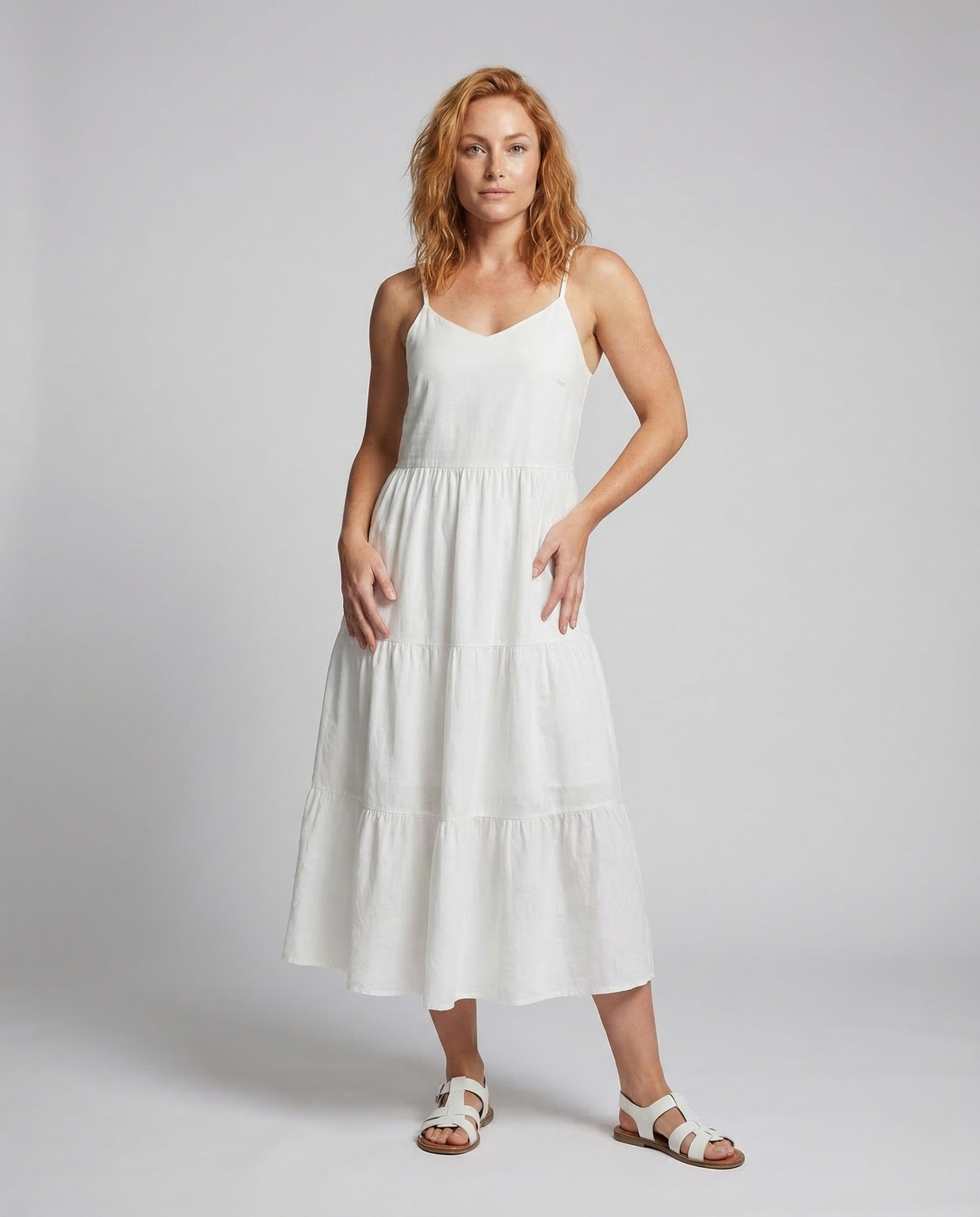 Damen Maxikleid Spaghettiträger Stufen wird zu:
Damen Maxikleid mit - Norvielle