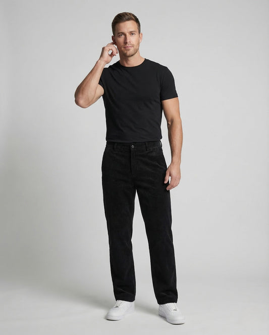 Herren Chino Cordhose Gerade - Norvielle
