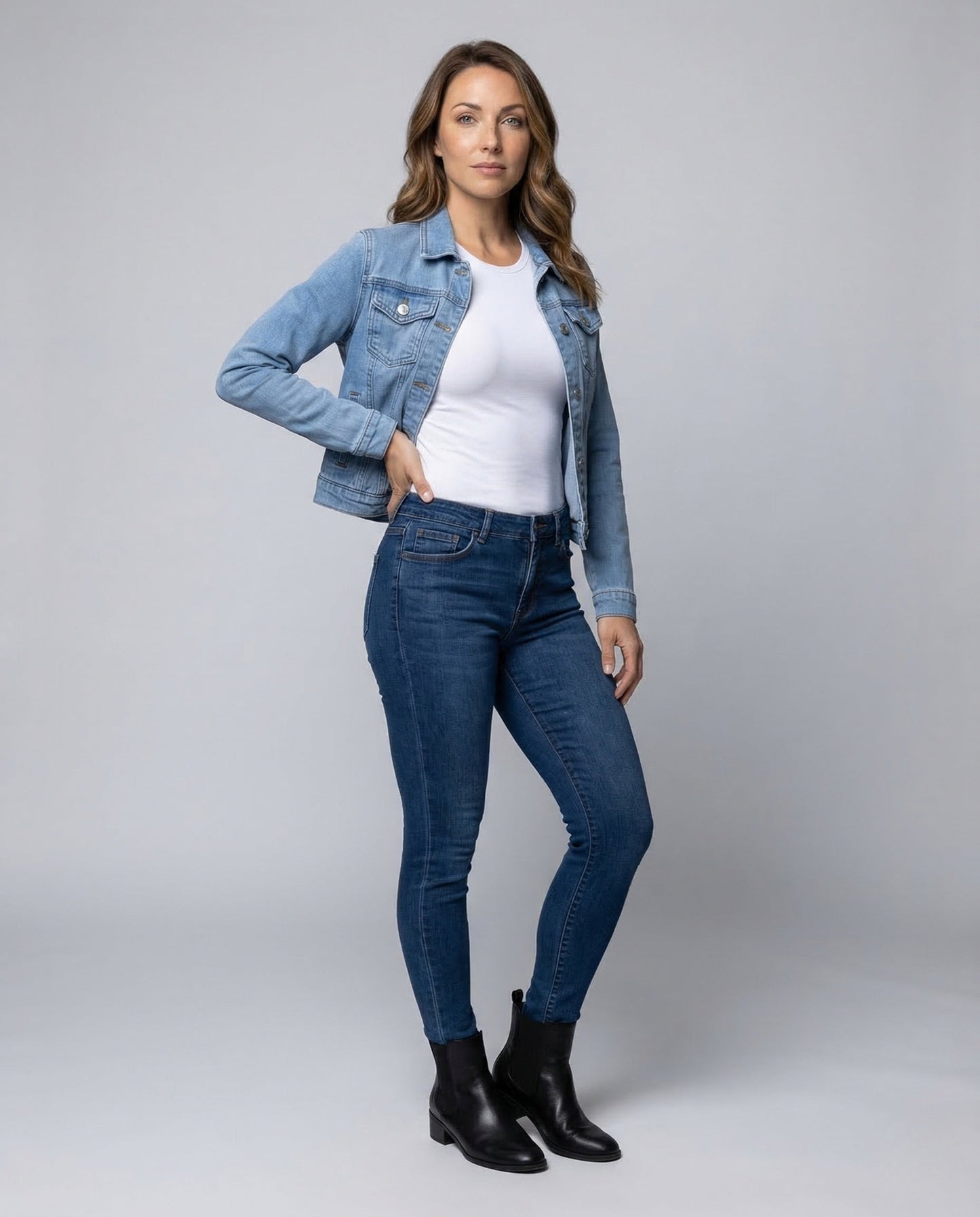 Damen Jeansjacke Kurz Tailliert wurde zu: Damen Jeansjacke Kurz - Norvielle