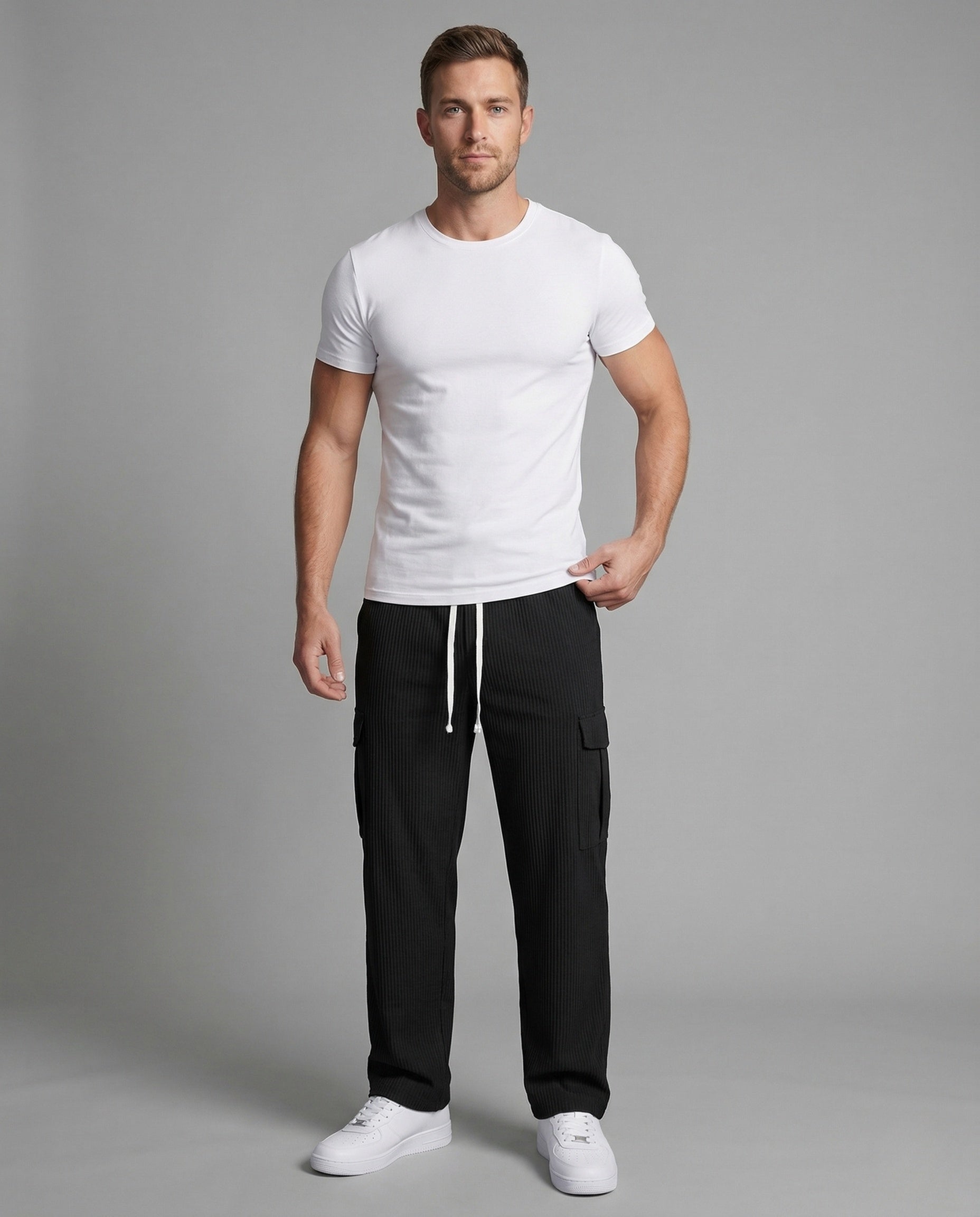 Herren Cargo Freizeithose mit Kordelzug - Norvielle