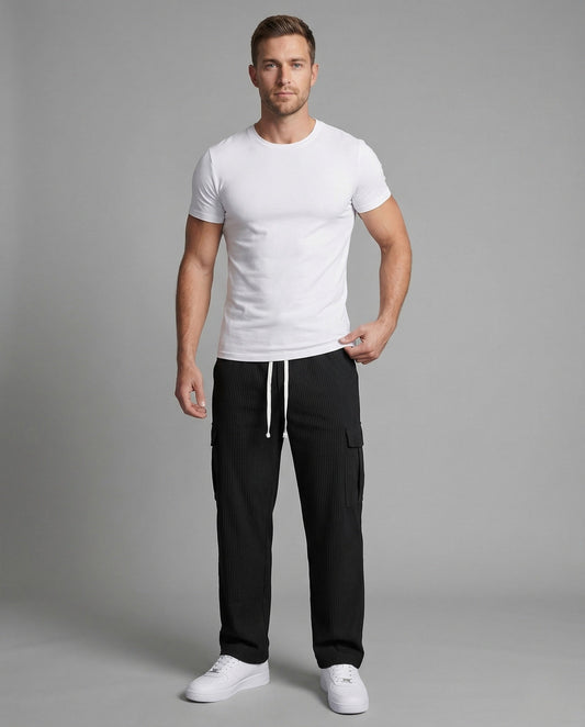 Herren Cargo Freizeithose mit Kordelzug - Norvielle
