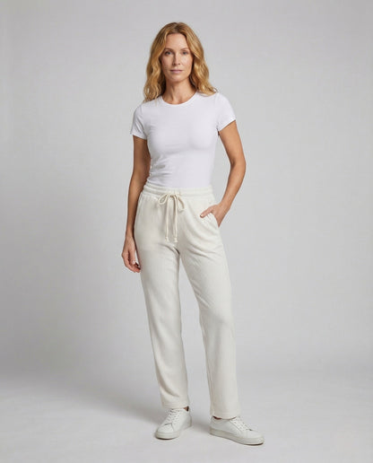 Damen Thermohose Rippstoff Schwarz - Norvielle