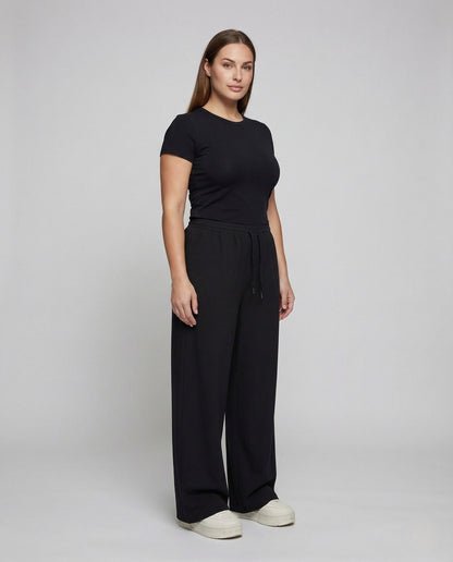 Damen Oversize Sweatpants Kordelzug Beige - Norvielle