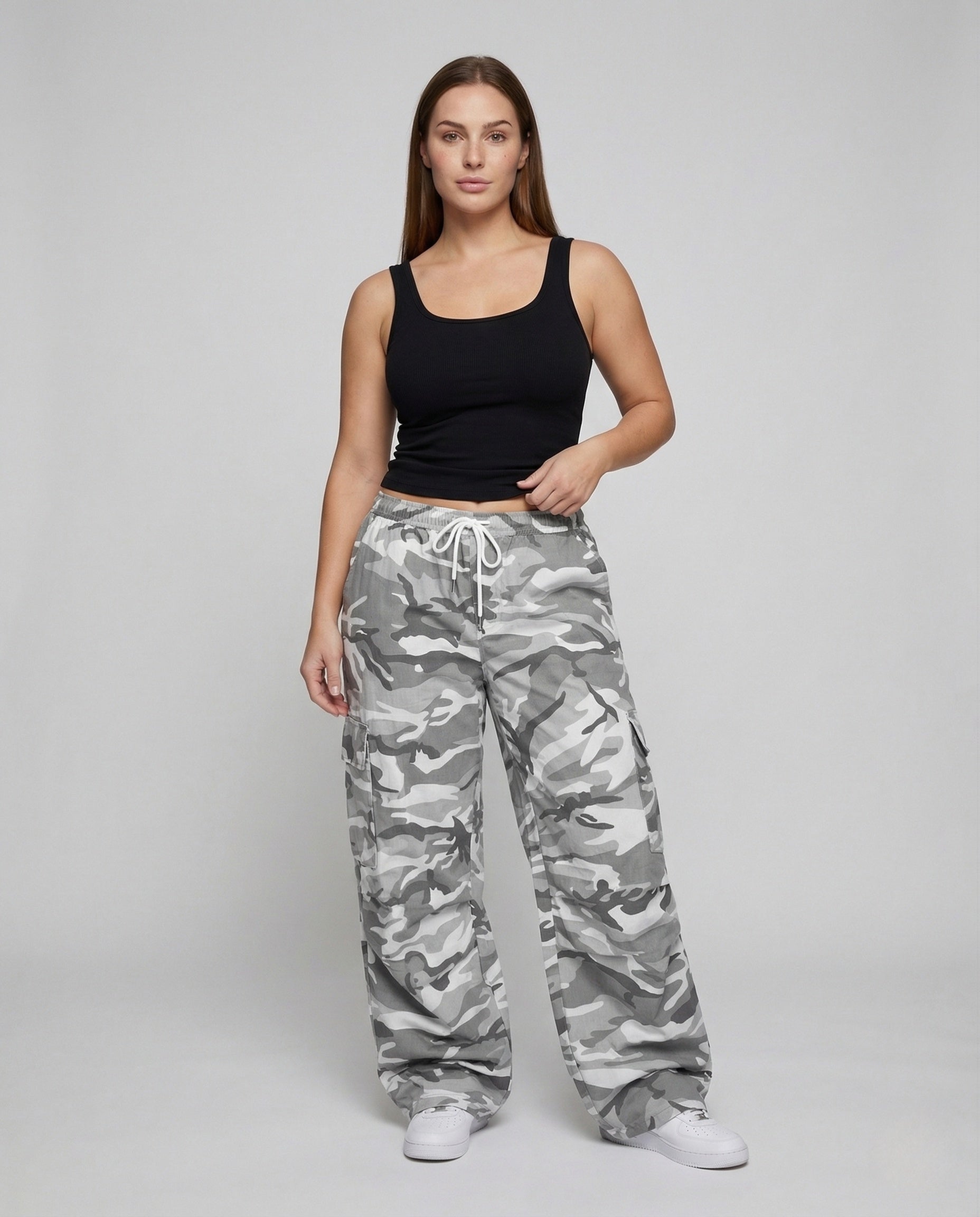Damen Cargo-Hose Extraweite Taschen - Norvielle