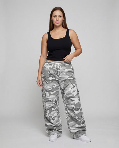 Damen Cargo-Hose Extraweite Taschen - Norvielle