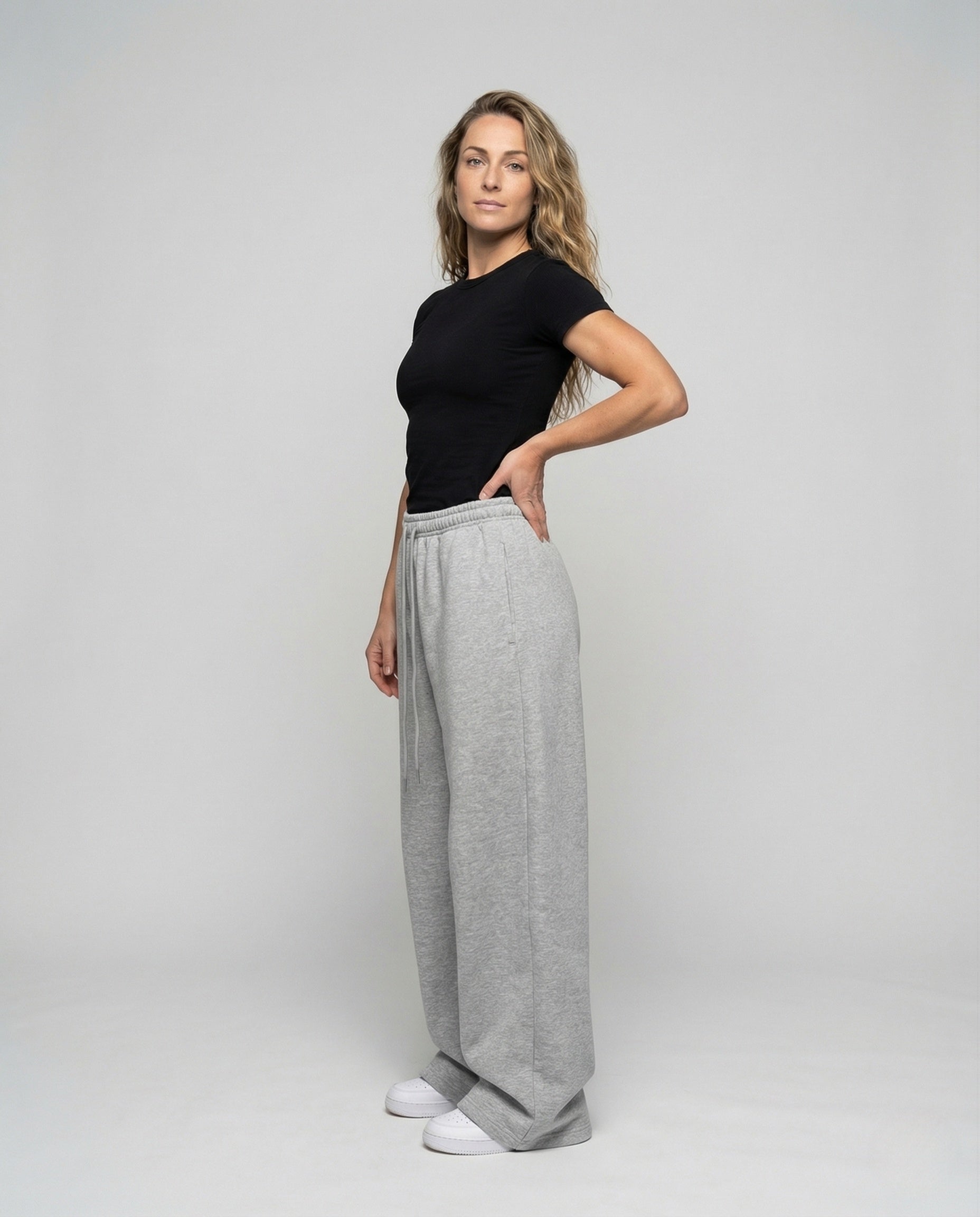 Damen Oversize Jogginghose Tiefschritt - Norvielle