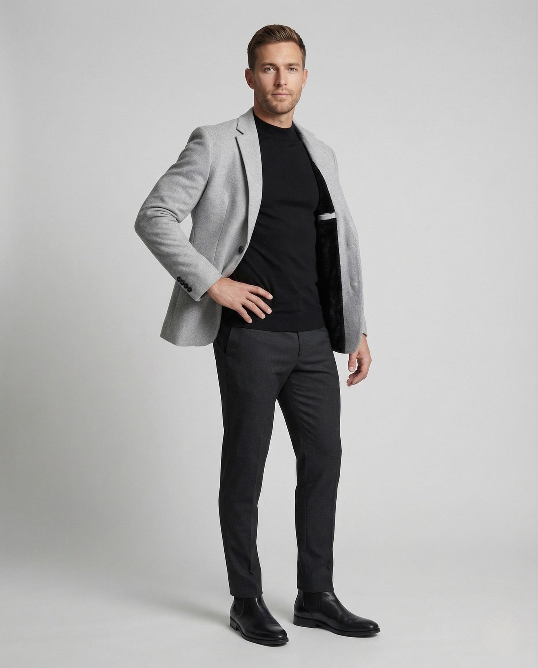 Herren Samt Blazer Thermofutter - Norvielle