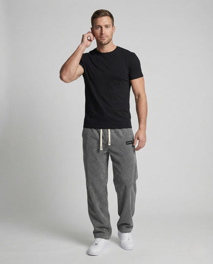 Herren Cordhose Weit mit Kordelzug - Norvielle