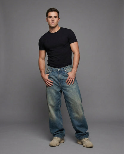 Unisex Baggy Jeans Used Look wird zu:
Unisex Baggy Jeans Used Look - Norvielle