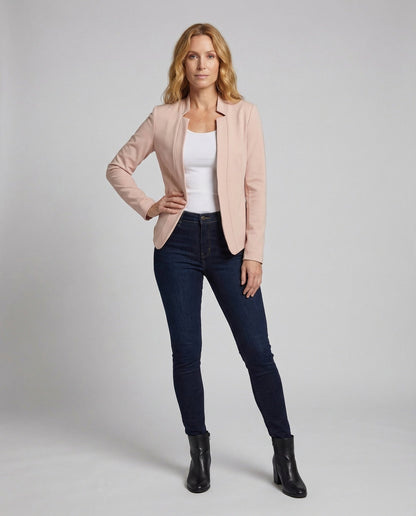 Damen Blazer Stehkragen Jersey - Norvielle