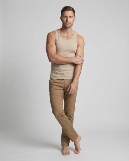 Herren Chino Hose Baumwolle Gerade - Norvielle